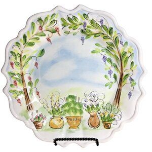 Ma Maison Handpainted by Tabletops Dinner Plate Hand Painted Dario Farrucci 11"